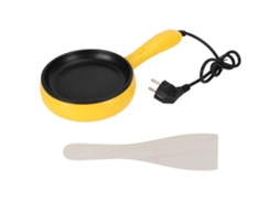 Panela de fritar mini de 350W, antiaderente, com espátula de madeira, para ovos, panquecas, steak | S/MARCA