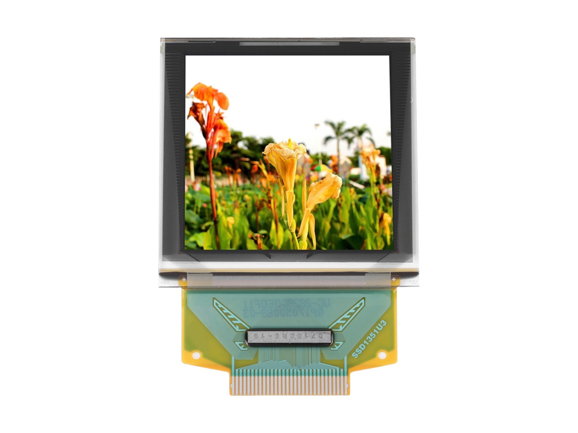 Tela OLED Color de 1.5 polegadas HKJ 128x128 Interface Serial Diy