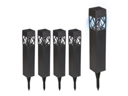Conjunto De Luzes Solares De Jardim Com Led E Sensor Crepuscular