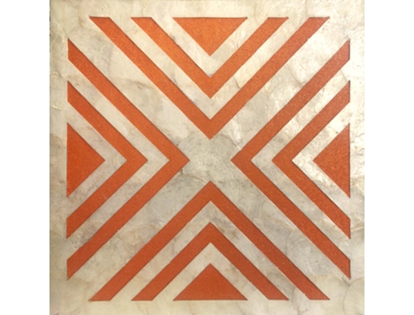 Lu05-12 Painel de Parede 3D Creme Branco Laranja WALLFACE