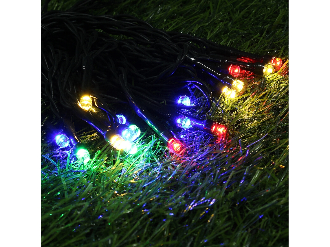 12m-luz De Fada Solar Com 8 Modos Ip65 À Prova De Água Para Interiores E Exteriores, Iluminação De Decoração De Natal Para Casa, Jardim, Festa, Quarto