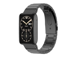 Pulseira De Metal De Aço Inoxidável Com Bambu Mijobs Para Xiaomi Mi Band 7 Pro