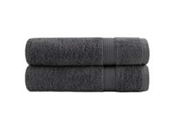 Vidaxl Toalhas Banho Premium Solund 2pcs 100x150cm 600gsm Antracite