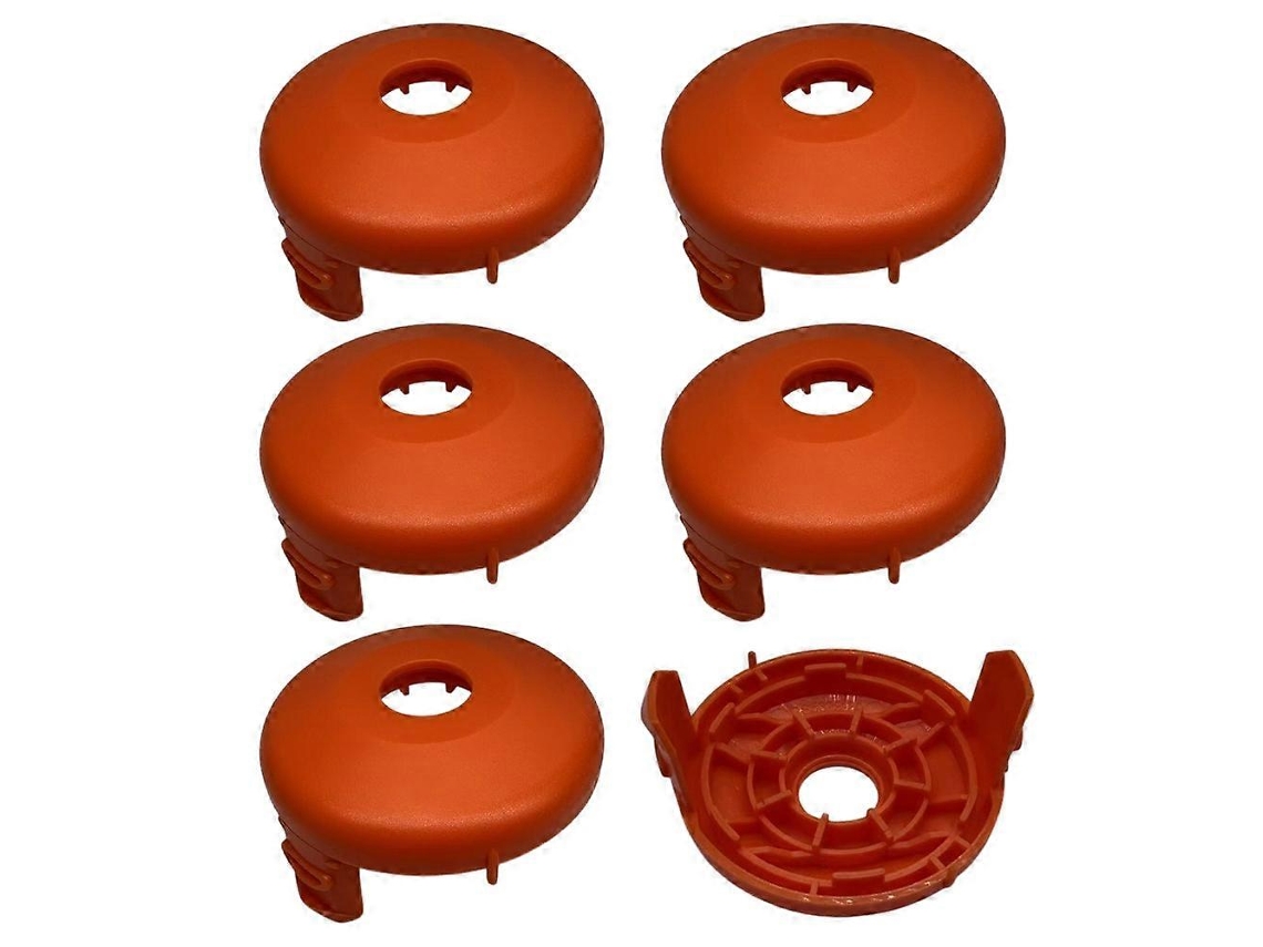 Conjunto De 6 Tampas De Reposição De Plástico Para Carretel De Aparador De Grama Gardena Turbotrimmer Smallcut, 05329-20