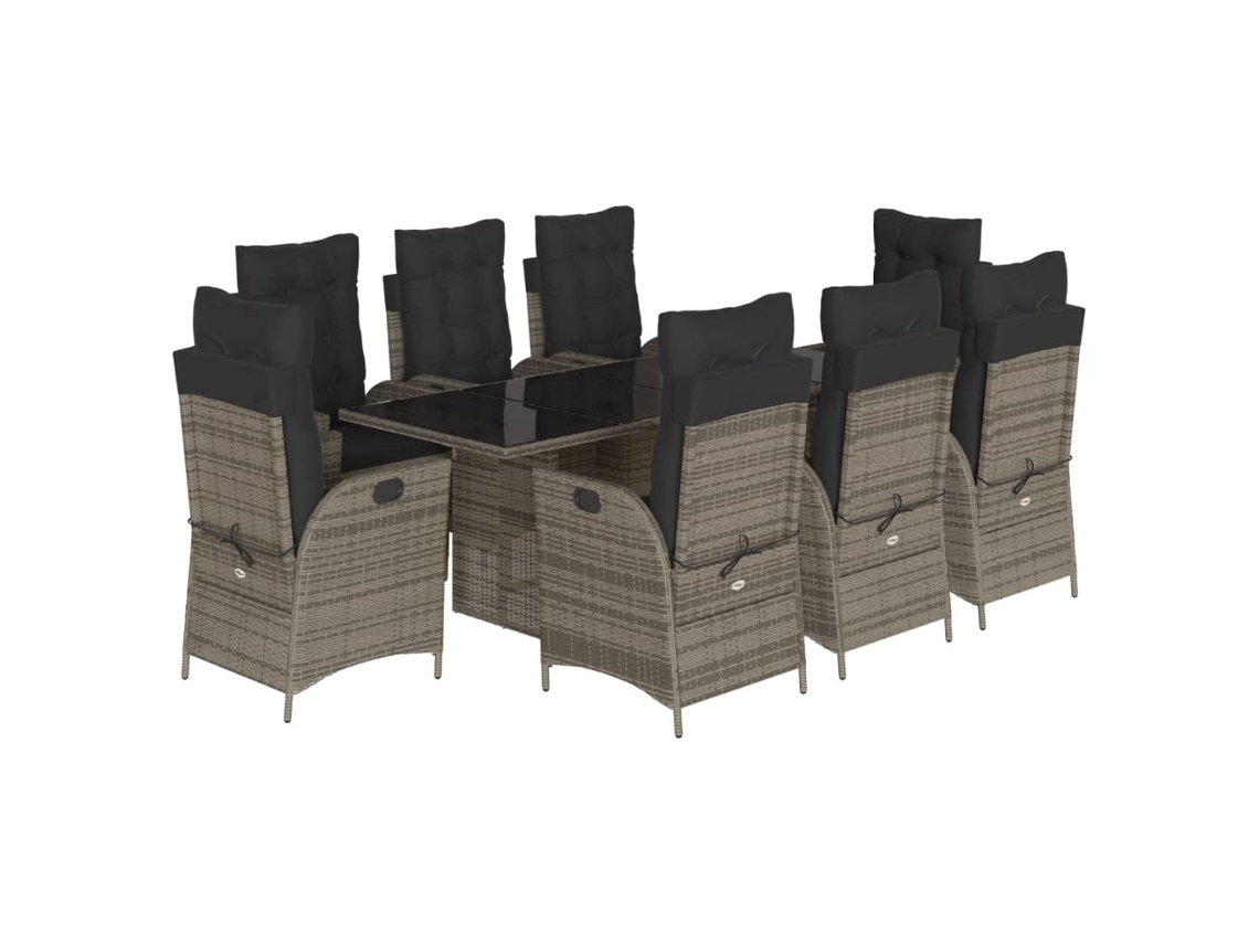 Garden Dining Set, Garden Dining Sets Vidaxl Cinzeto Rattan / Vime (n/a)