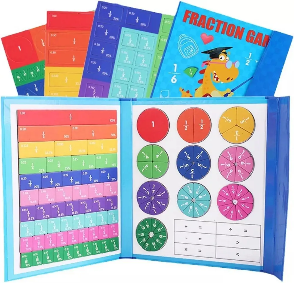 Novos Blocos De Frações Magnéticas, Kit Educacionalvayotoy