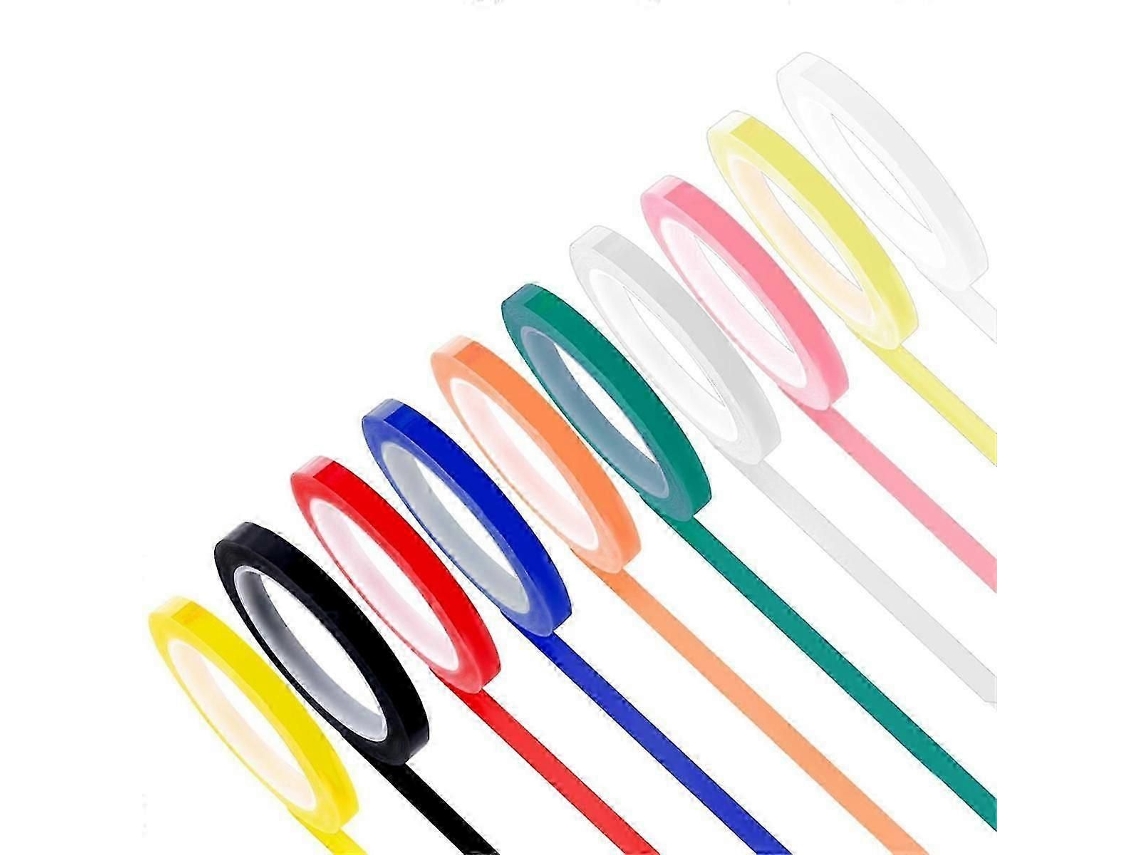 10 Rolos De Fita Autoclave Para Esterilização, Largura 0,24 Polegadas E Comprimento 216,5 Polegadas, Fita De Identificação De Instrumentos Em 10 Cores