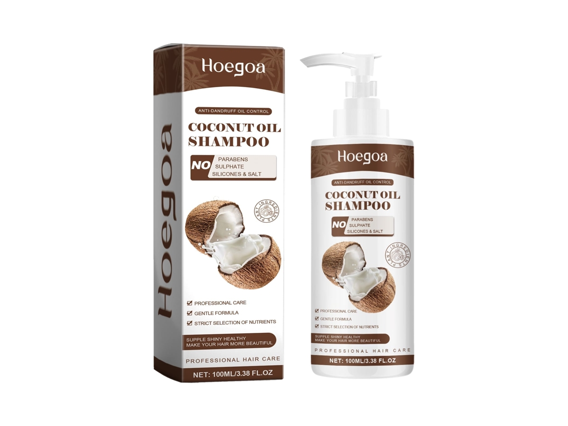 Shampoo Anticaspa com Óleo de Côco para Cabelos Limpos, Forte e Bem Cuidado LAXISCREED