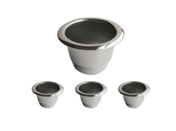 Cápsulas de Café Reutilizáveis de Aço Inoxidável, Filtro, para Máquina de Café, Reutilizáveis