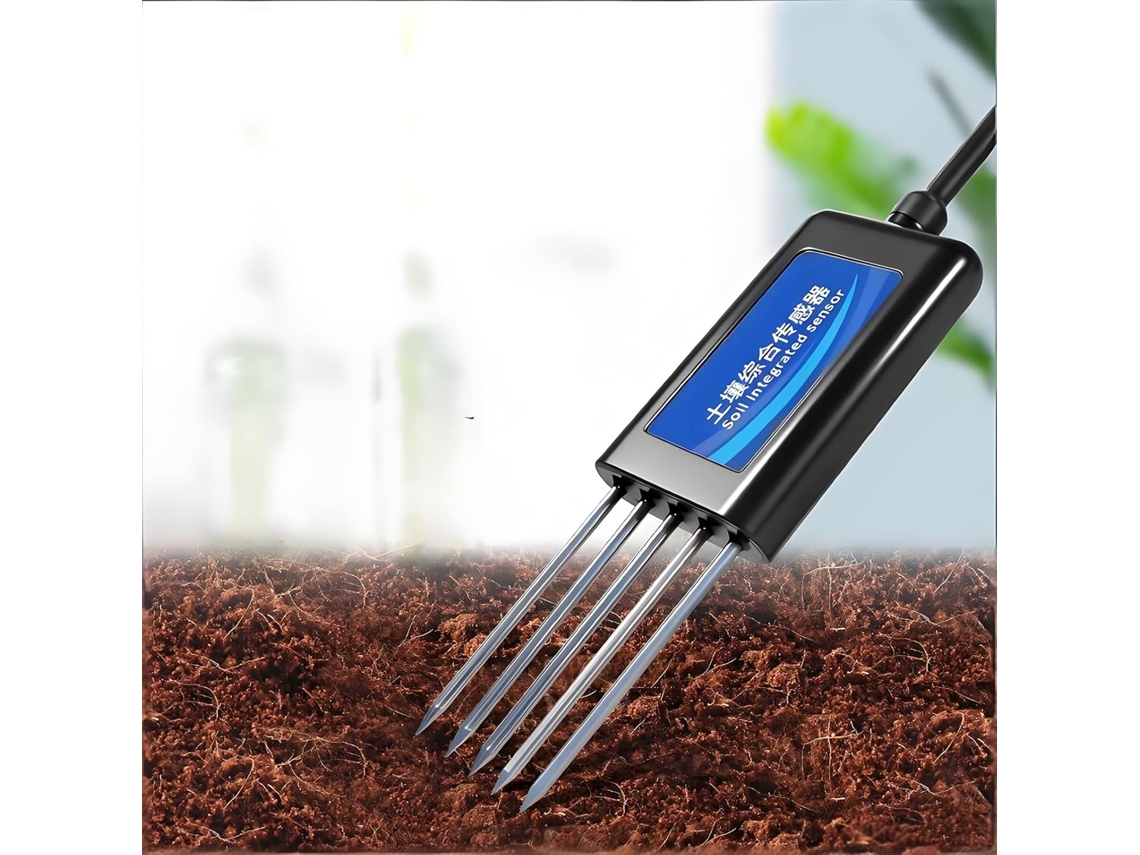 Analisador De Solo, Medidor Digital Umidade Para Plantas Com Sonda Alta Sensibilidade, Mede Nitrogênio