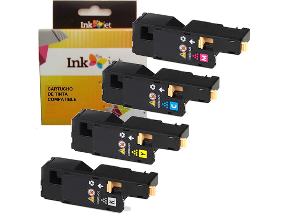 Pack 4 Toners Compatíveis Phaser 6000 Phaser 6010 Workcentre 6015 Xerox 106R01630 106R01627 106R01628 106R01629