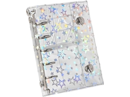 Protetor de Arquivo Transparente Com 2 Argolas E Data Brilhante Ideal Para Guardar Documentos Caderno Pressão Duplo Em