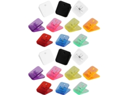 Clips De Papel Quadrados Multifuncionais Plástico Stobaza, Pacote Com 20 Unidades, Design Compacto E Eficiente Para