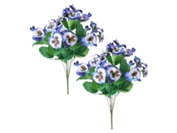 Laxiscreed Ramalhas Artificiais De 38cm Com 7 Cabeças Para Decoração E Bouquet De Flores De Seda