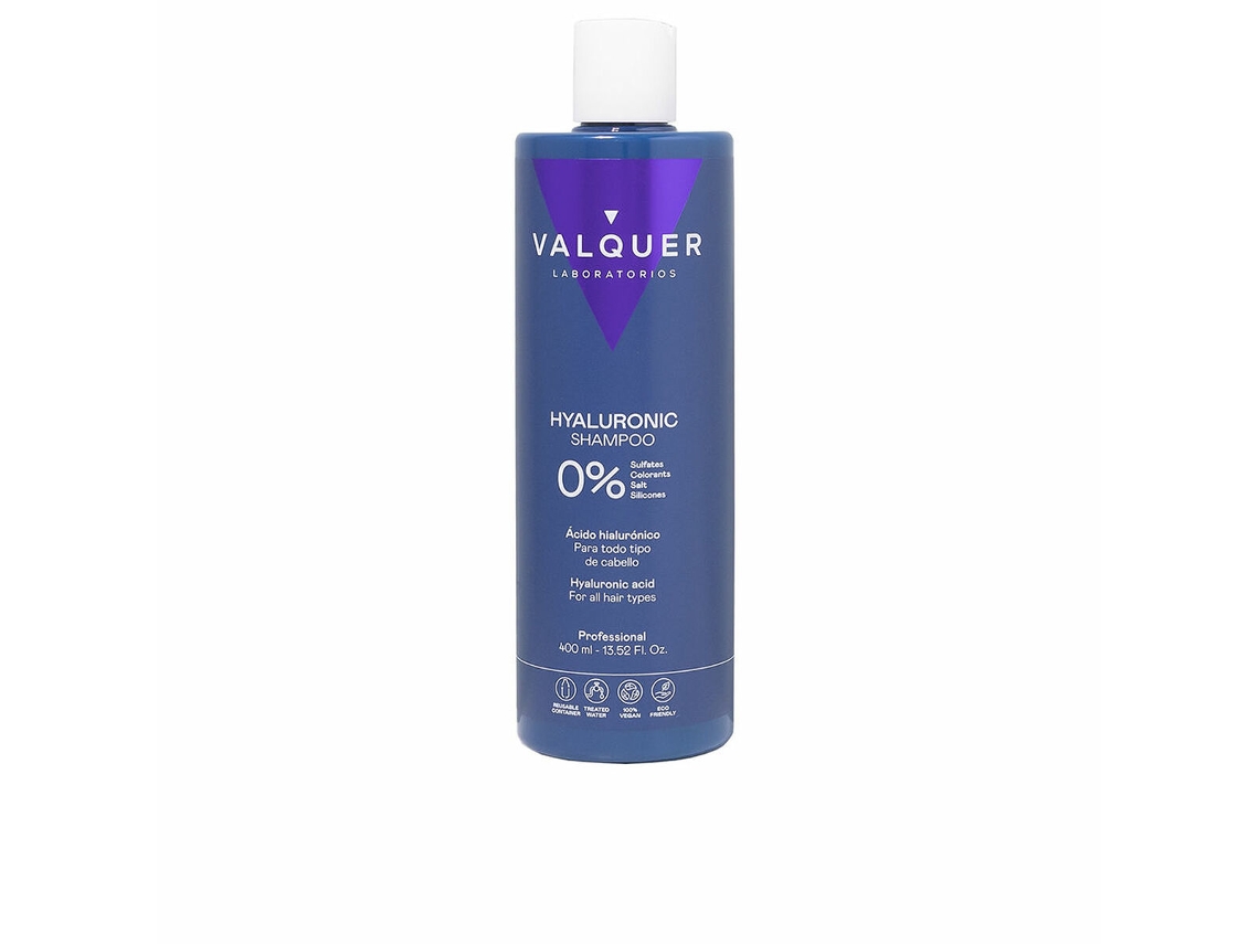 Shampoo Hyaluronic 0% Ácido Hialurônico VALQUER 400 Ml