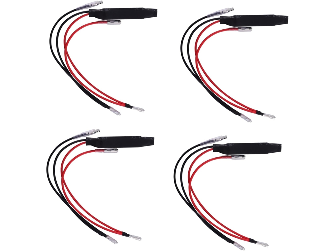 Resistor De Led Cerâmico Ounona Para Piscas Motocicletas, Fácil Instalação, Conector Redondo Para Correção De Erros