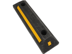 Calço De Roda Borracha Preto E Amarelo,para Garagem,480x130x70 Mm,resistente Carros.