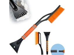 Pincel De Remoção De Neve Para Carro 2 Em 1, Raspador De Gelo Telescópico, Detachable, Laranja