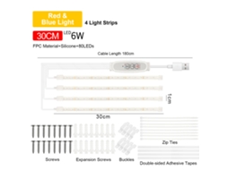 2026 tiras de Luz Led para Plantas Interiores com 4 Níveis de Brilho e Temporizador Inteligente Usb Plug And Play