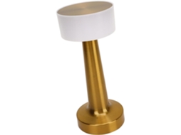 Luminária de mesa portátil, controle por toque, ajuste contínuo de intensidade, 3 núcleos de luz branca neutra, branca