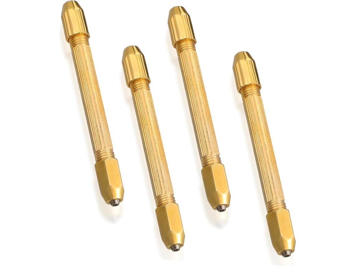 Conjunto De 4 Mini Furadeiras Manuais Com Ponta Dupla, Ferramenta