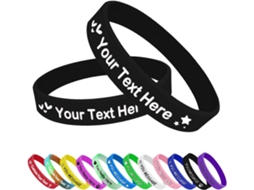 Pulseiras De Silicone Personalizadas Em Grande Quantidade, Pulseiras De Borracha Personalizadas Com Logotipo, Para