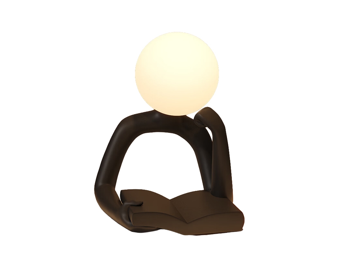 Laxiscreed Abajur De Mesa Com Design Minimalista E Estilo Abstrato Para Quarto E Escrivaninha