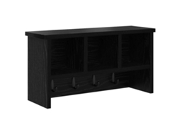 Cabideiro de Parede Carvalho Preto 50 X 16 X 26 Cm MAISON EXCLUSIVE