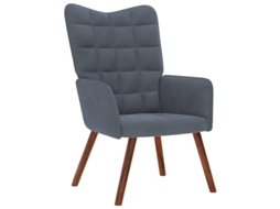 Relaxing Chair, Relaxing Chairs Vidaxl Cinzeto Veludo