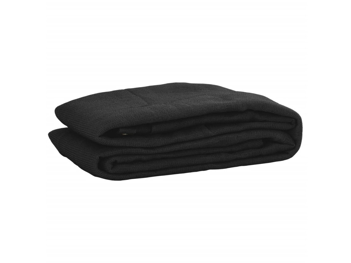 Vidaxl Rede De Reboque Pead 3x5 M Preto