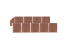 Fence Set, Fence Sets Vidaxl Marrom Wpc (n/a)