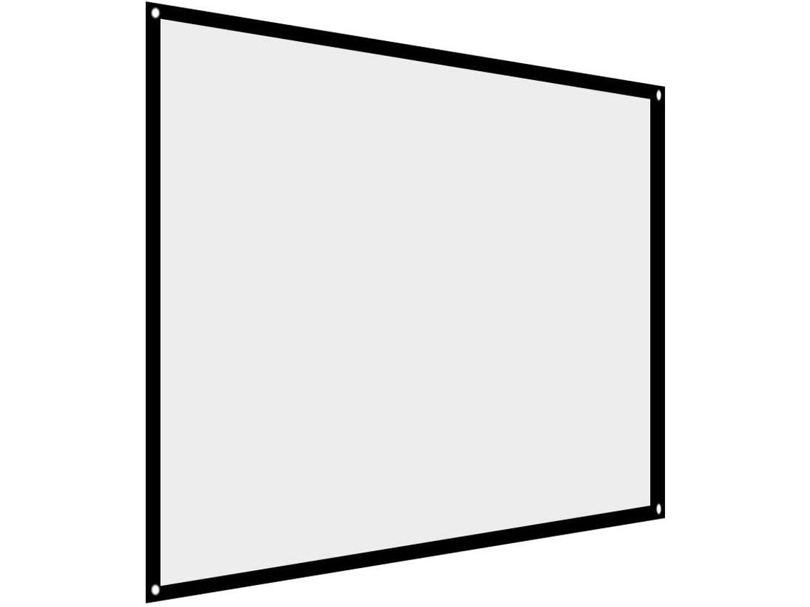 Tenda De Projeção Branca, Tela De Projeção Portátil Dobrável De 60 A 100 Polegadas, Formato 43, Par Gokoco