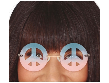 Óculos para adultos com símbolo da paz