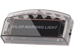 Luz De Advertência Solar Anneome Com 6 Leds Em Abs Para Carro, Azul
