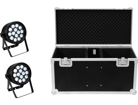 Acessório de Iluminação EUROLITE 2X Akku Ip Par 14 Hcl Quickdmx + Case