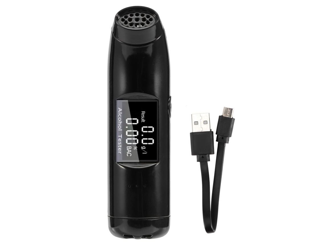 Laxiscreed Bafômetro De Álcool De Alta Precisão Com Usb, Ideal Para Polícia E Uso Em Casa