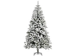 Árvore De Natal Artificial De 225cm Com Neve Resistente Ao Fogo Com 1300 Galhos Decoração De Natal Para Verde Interno