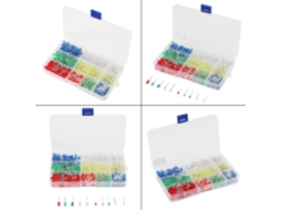 Kit De Leds Laxiscreed Em 3mm E 5mm Com Várias Cores Para Projetos Eletrônicos