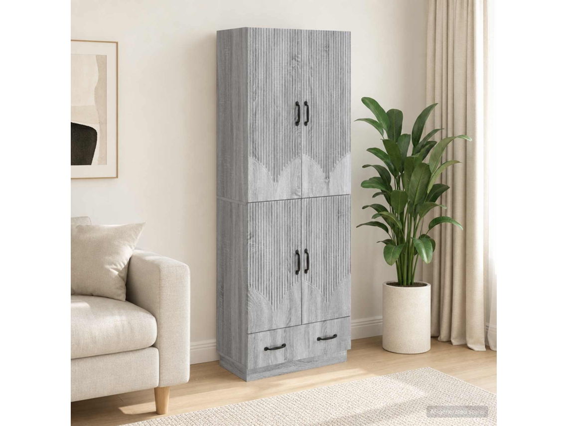Vidaxl Conjunto De Gabinete 2 Unid. Sonoma Cinzento
