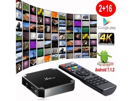 Tv Box Lcc® 2g 16g Android 9 Iptv Box Android Tv Mini Smart Tv Box, Interface Hdmi 4k Hd / 3d / 2.4 Ghz Wifi Media Player Le Coin Coquin
