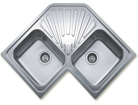 Lava Loiça  Anglu 90 Inox (Aço inox. - 29 x 83 x 83 cm)