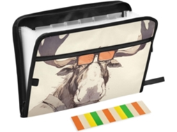 Pasta Documentos Moose Expando, Tamanho A4 Carta, Com 13 Compartimentos E Fecho De Zíper, Ideal Material De