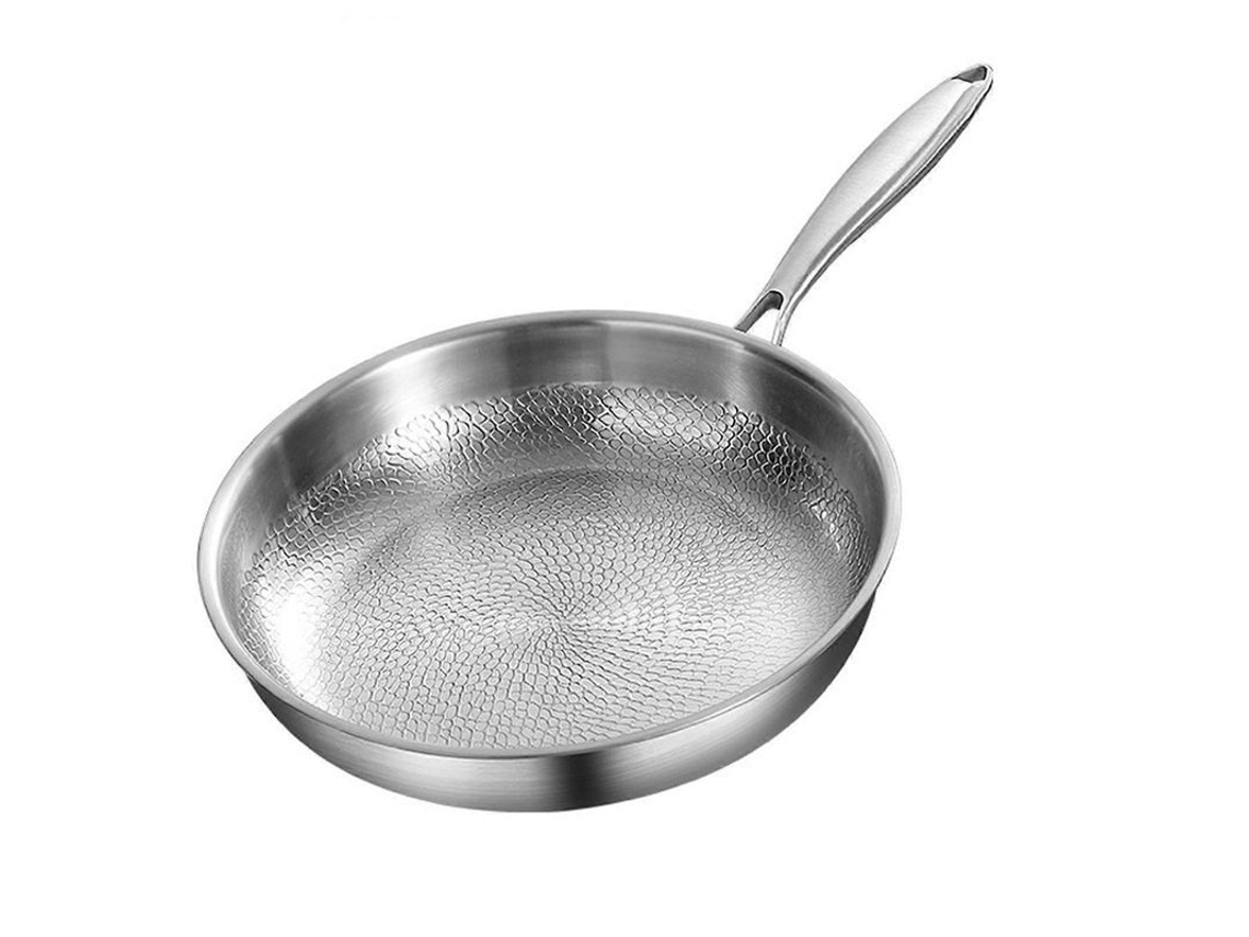 Panela De Fritar De Titânio Antiaderente Sem Metais Pesados Leve E Durável 26cm Ou 28cm 28cm