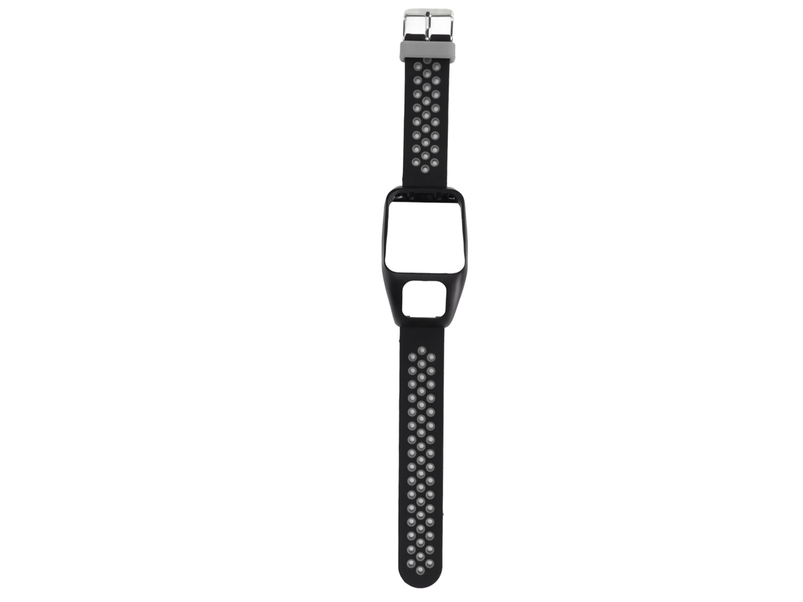 Aetheria pulseira de Silicone Bicolor para Smartwatch Tomtom Runner3 Adventurer com Fivela