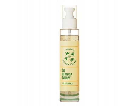 Linden Soapwort Herbal Face Wash Gel, 100ml Natural Skincare By Cztery Szpaki Mydlarnia Cztery Szpaki