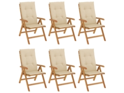 Reclining Folding Chair, Reclining Folding Chairs Vidaxl Marrom Madeira (120 X 50 X 3 Cm)