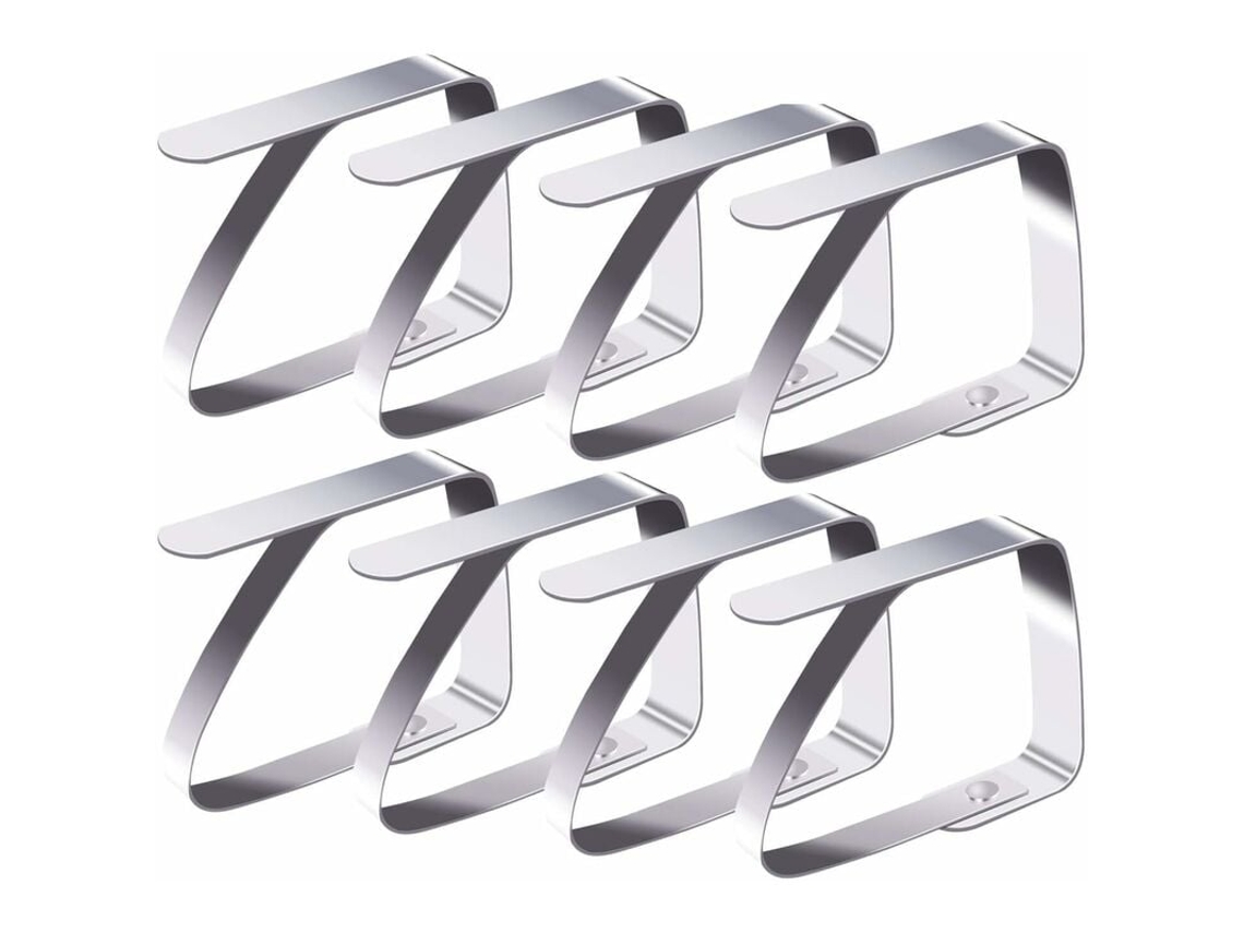 Conjunto De 8 Clipes De Pano De Aço Inoxidável Anti S Slowmoose