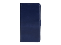 Capa LAXISCREED Samsung S21 Fe Couro com Slot Cartão Azul