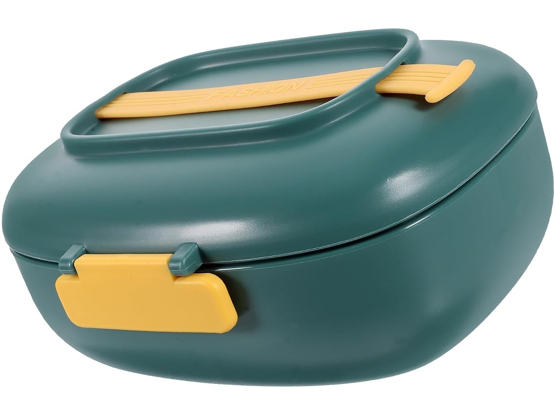Lancheira Portátil De Plástico 850ml Com Cordão
