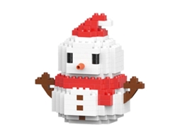 Set De Blocos Micro Para Natal Adultos E Crianças, Bonecos Diy, Decorações Educativas Festivas Muñeco De Nieve Rojo